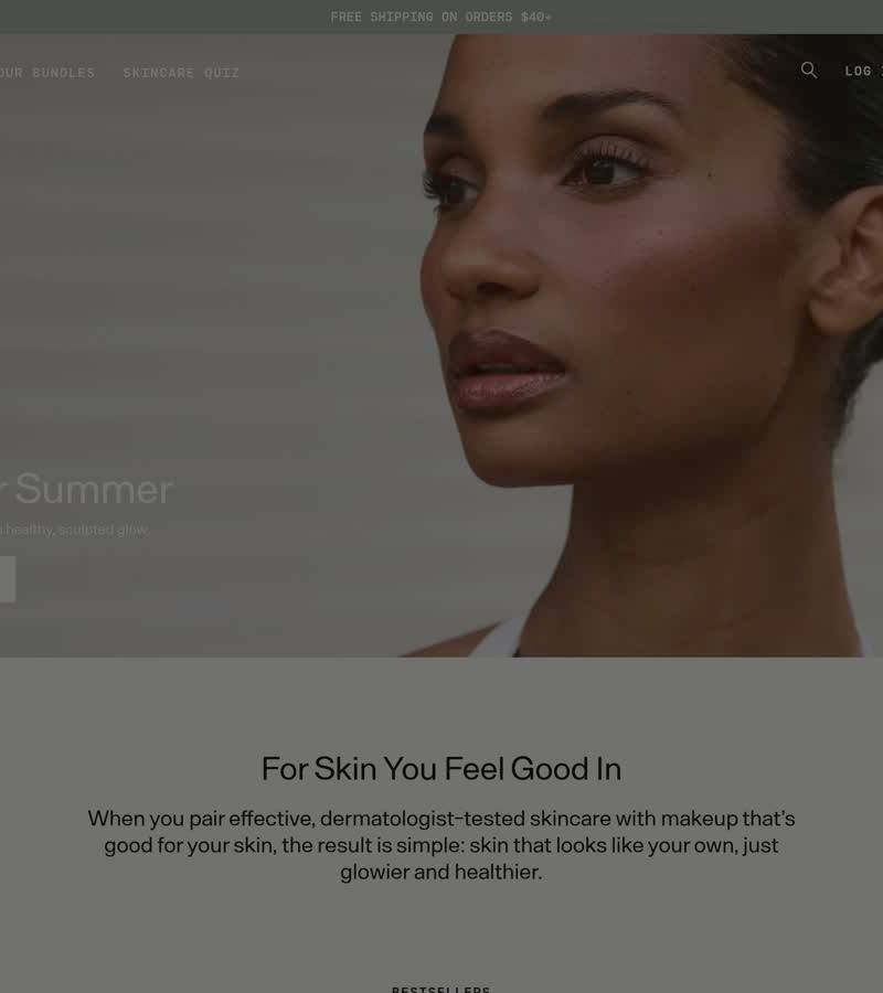 Versed — winning skincare Shopify store