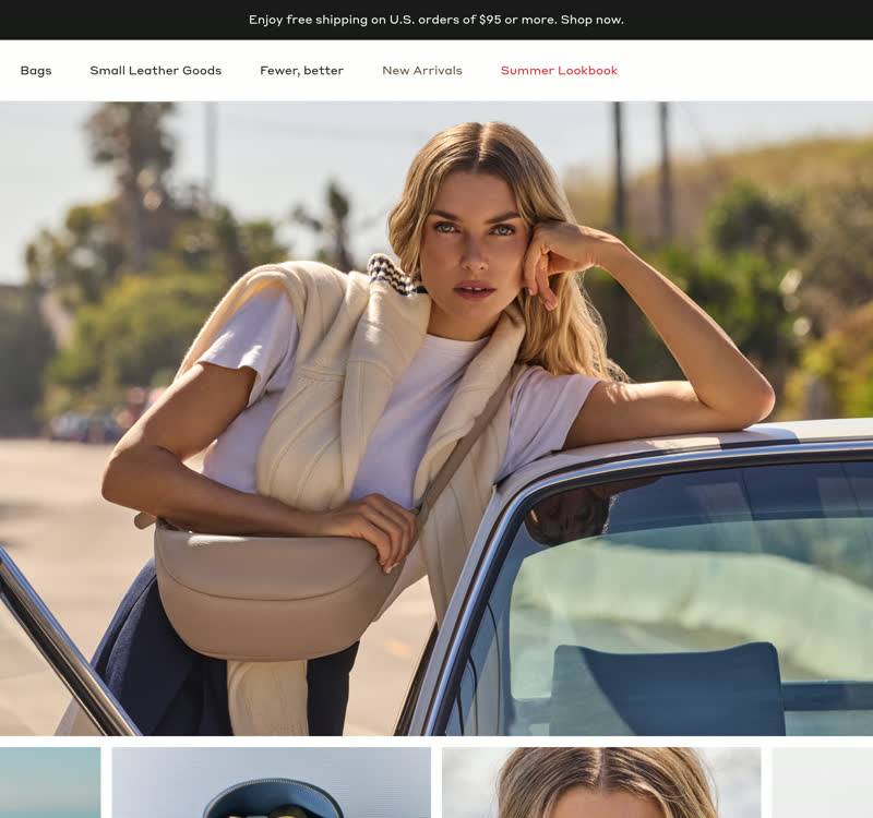 Cuyana — winning apparel Shopify store