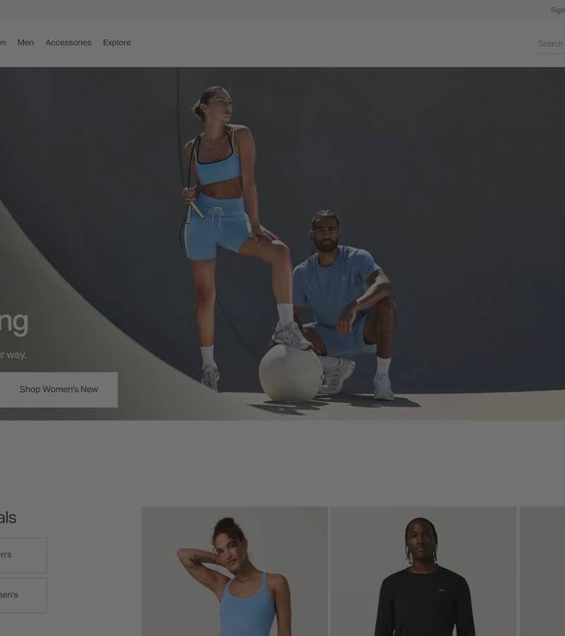 Vuori — winning fitness Shopify store