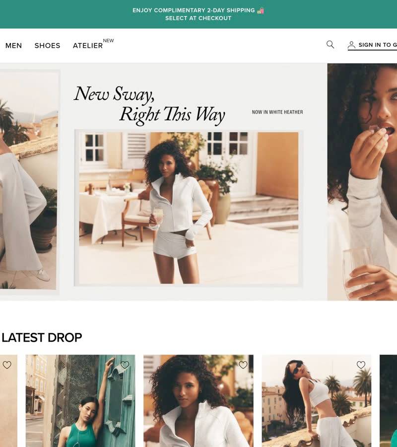 Alo Yoga — winning fitness Shopify store