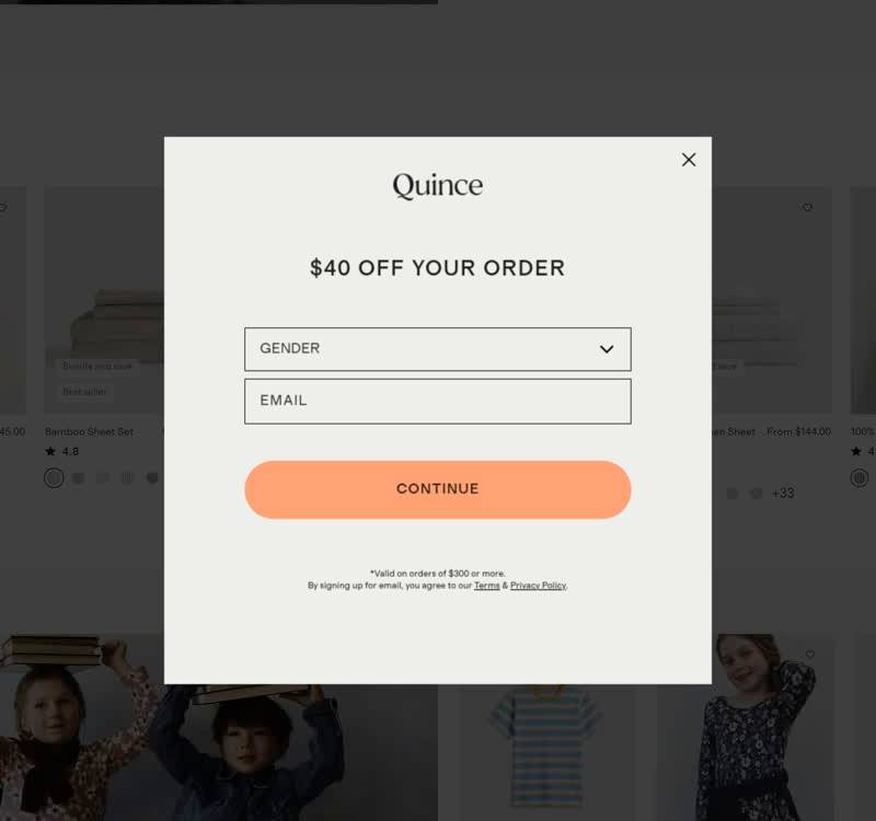Quince — winning accessories Shopify store