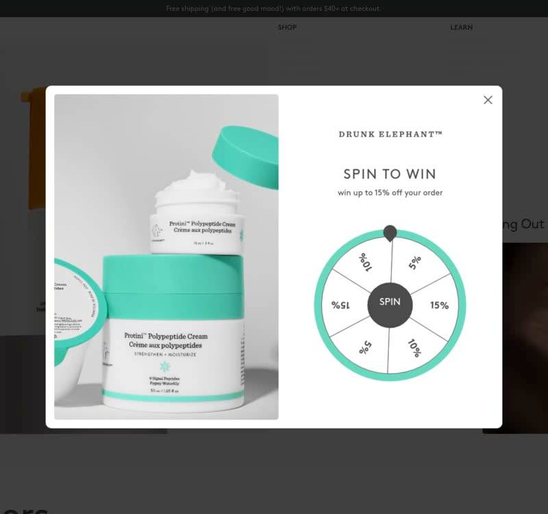 Drunk Elephant — winning skincare Shopify store