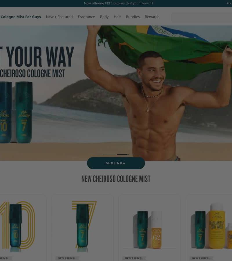 Sol de Janeiro — winning beauty Shopify store
