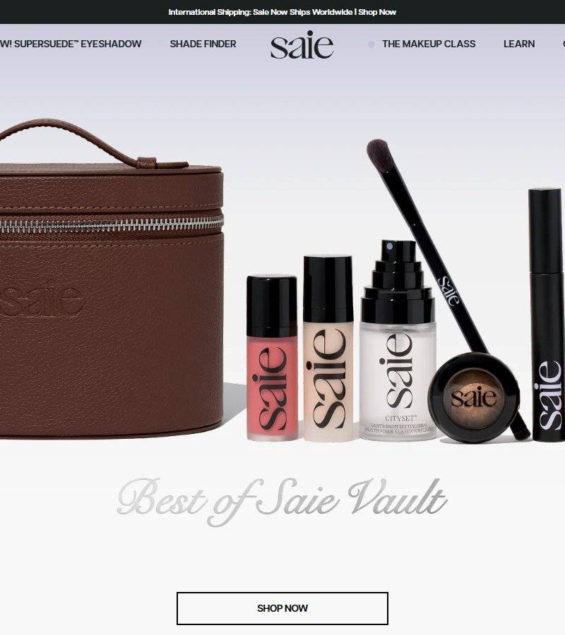 Saie | Clean Beauty & Makeup — winning beauty Shopify store