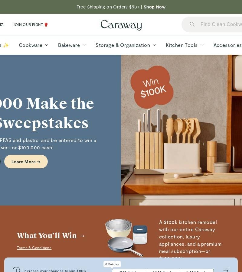 Caraway — winning home & living Shopify store