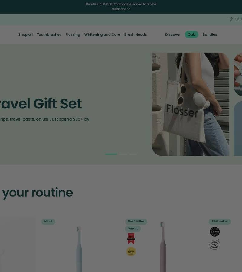 Quip — winning wellness Shopify store