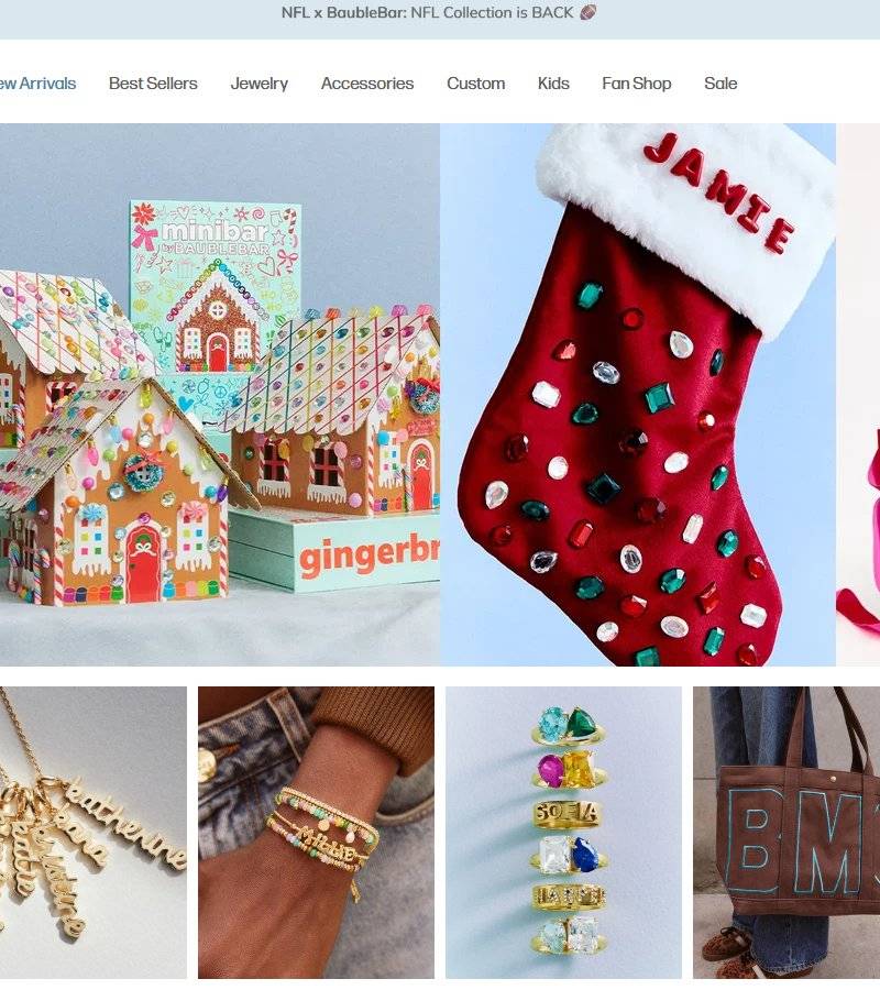 BaubleBar | Fashion Jewelry & Accessories — winning accessories Shopify store